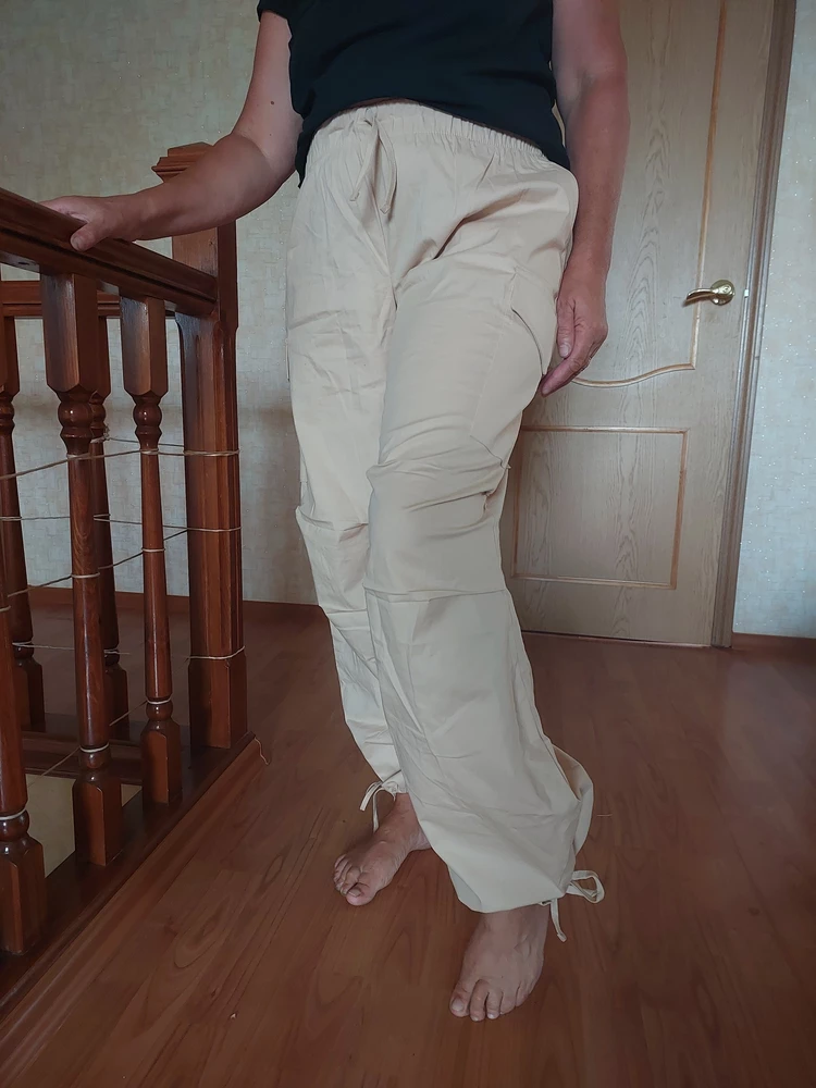 Брюки сели замечательно и по длине хорошо! Очень в них комфортно, на лето самое то👍