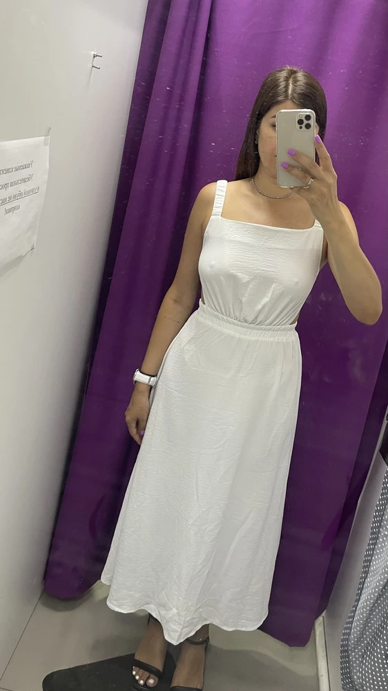 Белый очень сильно просвечивает, к сожалению( А так само платье понравилось. В размер.