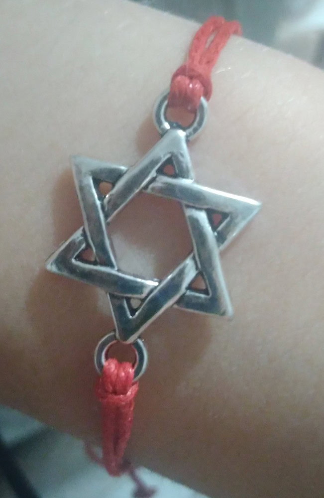 Red String Star of David Bracelet