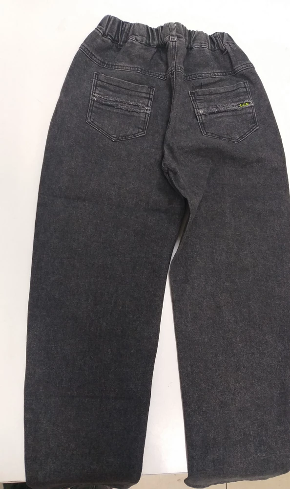 Задние карманы не соответствуют фото - слишком маленькие, вид у джинс сразу другой, штанины короткие на подворот не хватает - возврат.
