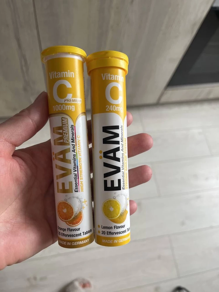 Отличные витамины, состав хороший!!! Вкус замечательный… лимонный и апельсиновый, как лимонадик!