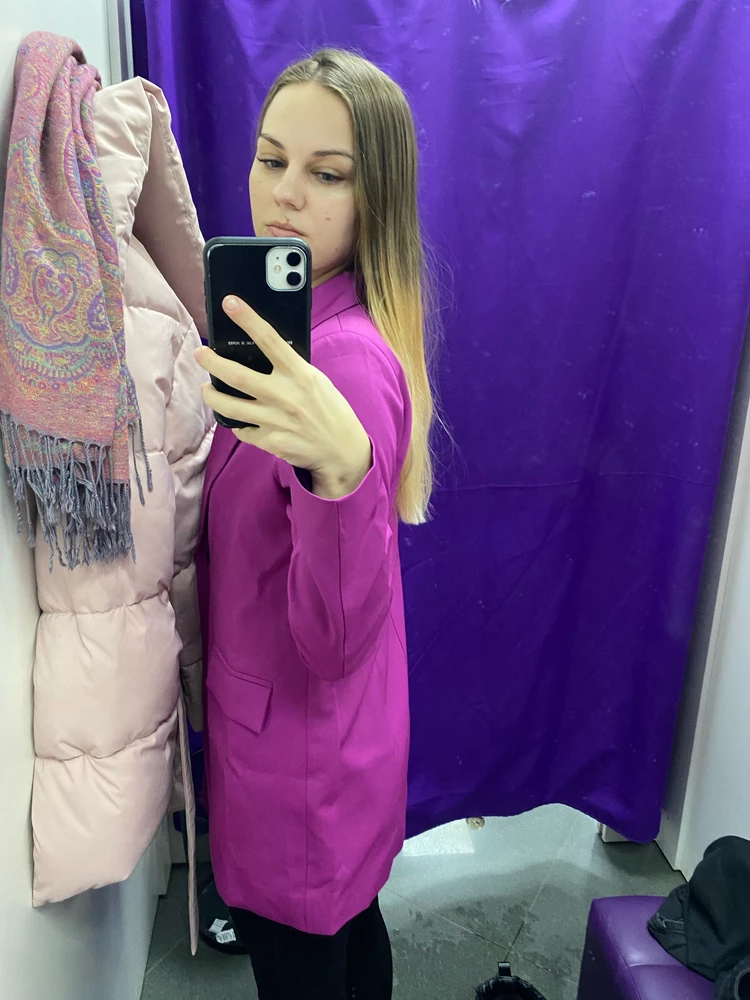 На крупных девушек нормально будет. И цвет ничего. Но мне большой. Брюки не только по длине большие, но и в объеме очень. Отказ. Мои параметры: 161, 85, 67, 94